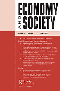 Cover image for Economy and Society, Volume 50, Issue 2, 2021