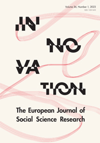 Cover image for Innovation: The European Journal of Social Science Research, Volume 36, Issue 1, 2023