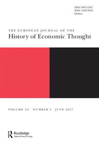 Cover image for The European Journal of the History of Economic Thought, Volume 24, Issue 3, 2017