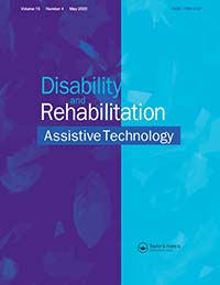 Cover image for Disability and Rehabilitation: Assistive Technology, Volume 15, Issue 4, 2020