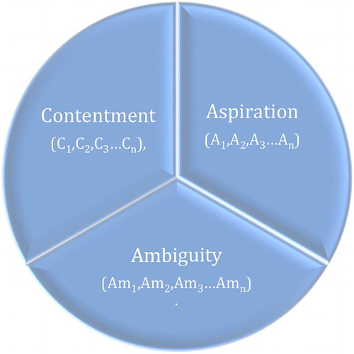 Figure 2. Model of an individual’s dispositions towards different aspects of life.