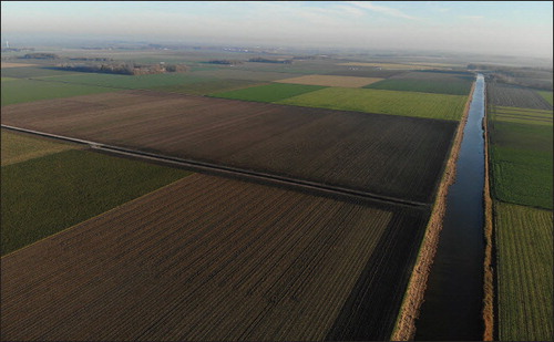 Plate I. Recent aerial photograph of the reclaimed north-eastern Zuyder Zee region.