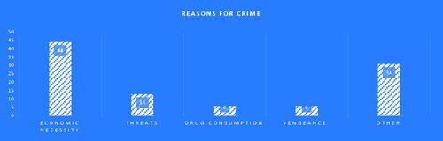 Figure 21. Reasons for crime.