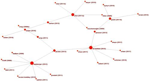 Figure 3 Main path of the first biggest connected component.