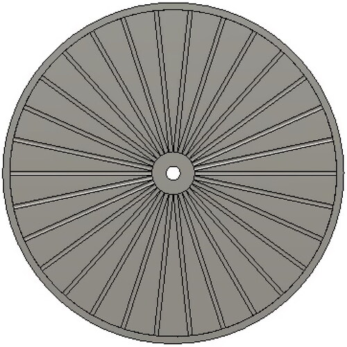 Figure 20. Example of adding grooving to the surface of the ECB.