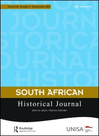 Cover image for South African Historical Journal, Volume 65, Issue 1, 2013