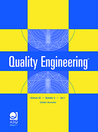 Cover image for Quality Engineering, Volume 29, Issue 4, 2017