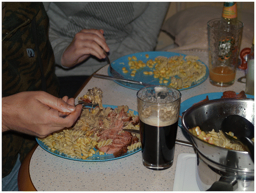 Figure 1. Photograph of Smith family eating dinner (taken by Joanne Smith, April 2009).