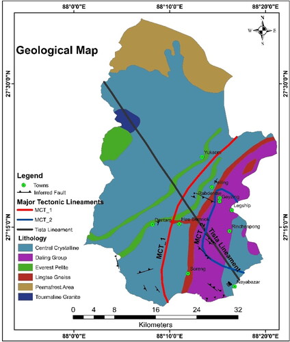 Figure 3. Geological map of the study area.