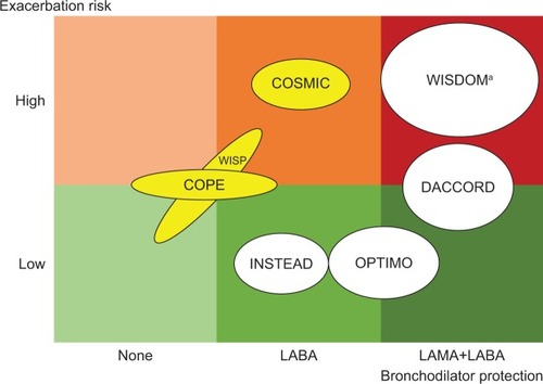 Figure 2 Simplified model for bronchodilator protection, based on ICS withdrawal studies (Table 1).