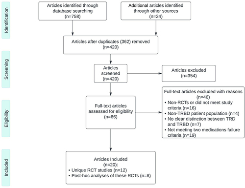 Figure 1 The study flow chart showing the study identification and selection.