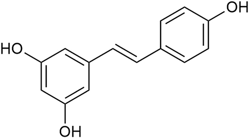 Figure 1 Chemical structure of resveratrol.