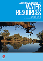 Cover image for Australasian Journal of Water Resources, Volume 17, Issue 1, 2013