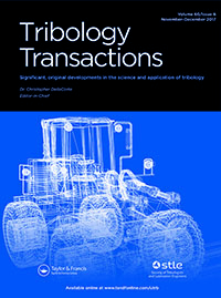 Cover image for Tribology Transactions, Volume 60, Issue 6, 2017