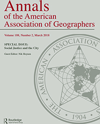 Cover image for Annals of the American Association of Geographers, Volume 108, Issue 2, 2018