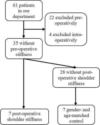 Figure 2 The flowchart of patient inclusion and exclusion.