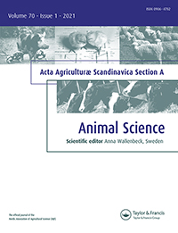 Cover image for Acta Agriculturae Scandinavica, Section A — Animal Science, Volume 70, Issue 1, 2021