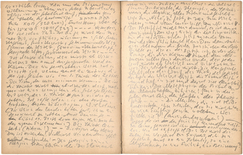 Figure 3. Arno Nadel Archive ARC. Ms. Var. 469 01 11.2 Series 01: Manuscripts (left page, line 8).