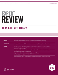 Cover image for Expert Review of Anti-infective Therapy, Volume 14, Issue 1, 2016