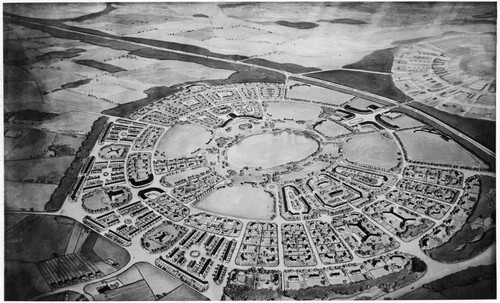 Figure 6. Avoncaster, Tom Mellor, imagined town plan for the Town Planning Exhibit at Lansbury, Festival Of Britain, 1951 (Author’s collection).