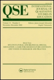 Cover image for International Journal of Qualitative Studies in Education, Volume 28, Issue 7, 2015