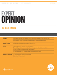 Cover image for Expert Opinion on Drug Safety, Volume 15, Issue 11, 2016