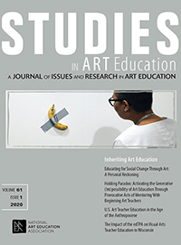 Cover image for Studies in Art Education, Volume 61, Issue 1, 2020