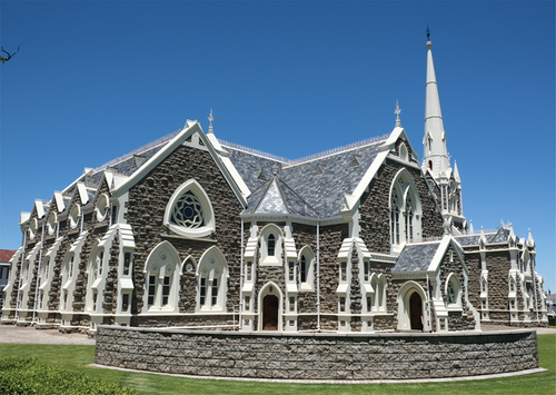 Figure 2. The fourth church in Graaff-Reinet, dating to 1886, the gothic revival styled NG Church based on the lines of Salisbury Cathedral in England (photo: Author, 2023).