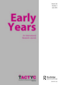 Cover image for Early Years, Volume 36, Issue 2, 2016