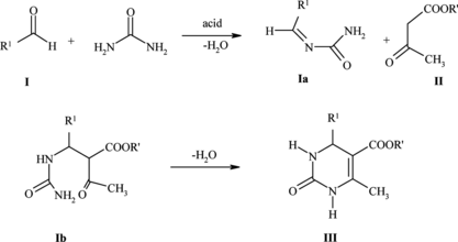 Scheme 3 Suggested Biginelli reaction mechanism.