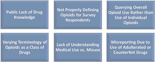 Figure 1. Barriers to Accurately Assessing Prescription Opioid Misuse on Surveys