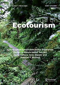 Cover image for Journal of Ecotourism, Volume 22, Issue 1, 2023