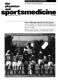 Cover image for The Physician and Sportsmedicine, Volume 13, Issue 4, 1985