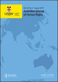 Cover image for Australian Journal of Human Rights, Volume 13, Issue 2, 2008