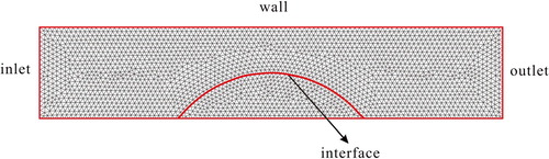 Figure 5. Meshing of the calculation domain with unstructured grids.