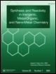 Cover image for Inorganic and Nano-Metal Chemistry, Volume 22, Issue 9, 1992