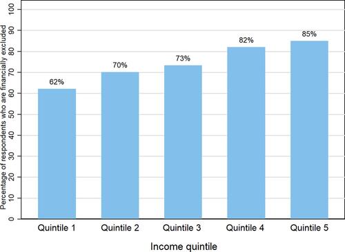 Figure 1 Financial inclusion by income quintiles.