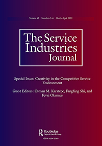 Cover image for The Service Industries Journal, Volume 42, Issue 5-6, 2022