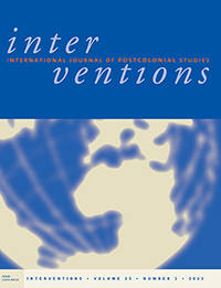 Cover image for Interventions, Volume 25, Issue 1, 2023