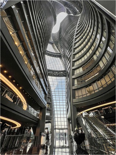 Figure 1: Atrium of the Leeza Soho, Beijing.