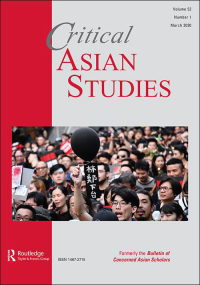 Cover image for Critical Asian Studies, Volume 39, Issue 3, 2007