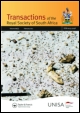 Cover image for Transactions of the Royal Society of South Africa, Volume 39, Issue 1, 1970