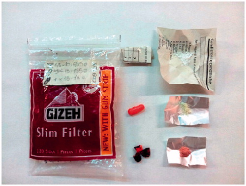 Figure 2. Picture of the seized material.