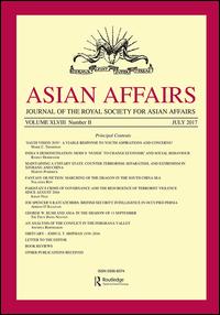 Cover image for Asian Affairs, Volume 38, Issue 1, 2007