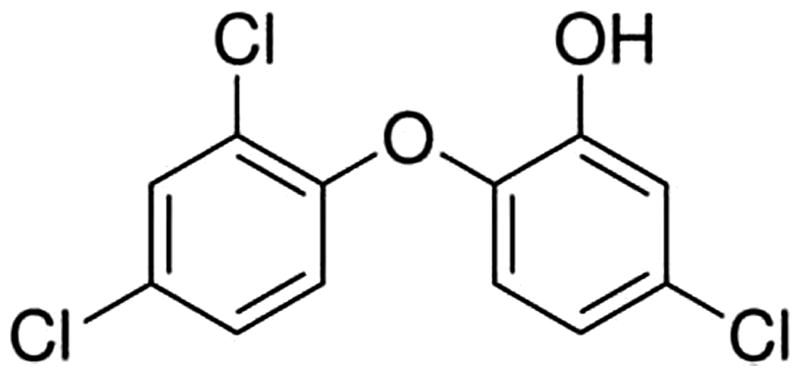 Figure 1. Chemical structure of triclosan.