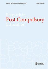 Cover image for Research in Post-Compulsory Education, Volume 24, Issue 4, 2019