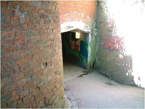 Figure 1. The entrance to the underpass.