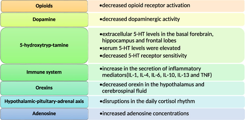 Figure 1 Neurobiological systems that may be affected by sleep deprivation.