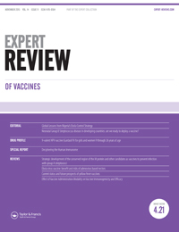 Cover image for Expert Review of Vaccines, Volume 14, Issue 11, 2015