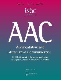Cover image for Augmentative and Alternative Communication, Volume 34, Issue 2, 2018
